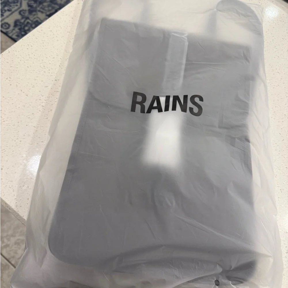 RAINS Mini 13020 Grey Water Resistant Backpack Laptop Bag NEW Unisex Men Women
